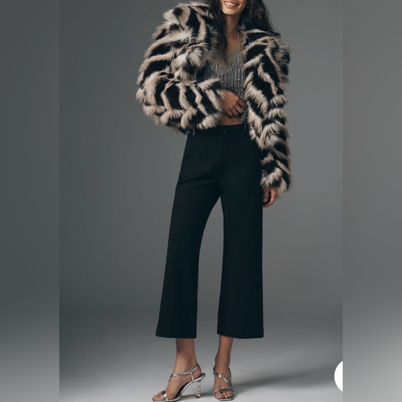 Anthropologie Pants - Anthropologie Maeve The Colette Wide Leg High Rise Cropped Pants: Ponte Edition